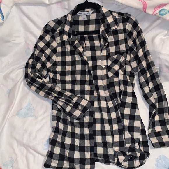 Black and white old navy plaid size medium - Picture 1 of 2